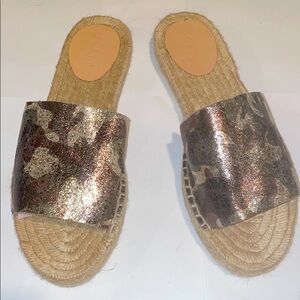 Camouflage Espadrille Slides